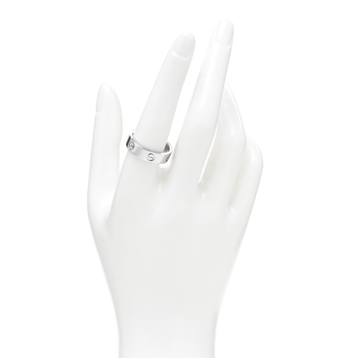 Cartier Platinum 5.5mm LOVE Ring 59 8.75 2 of 5