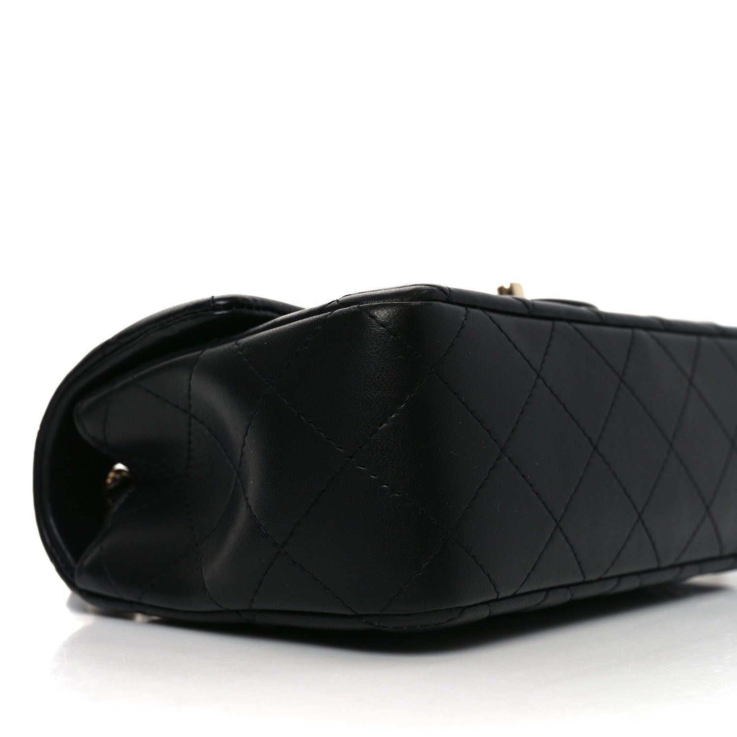 Chanel Lambskin Quilted Mini Rectangular Flap Black 9 of 11