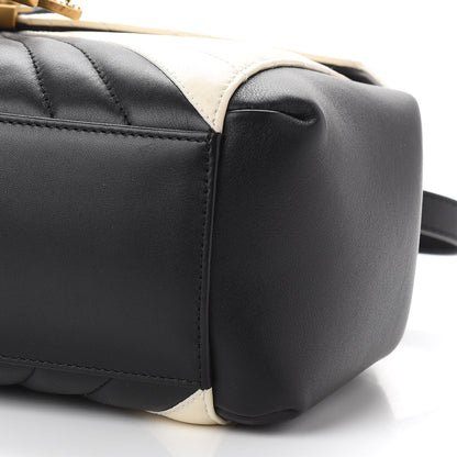 Gucci Calfskin Bamboo Trapuntata Queen Margaret Top Handle Bag Mystic White Black 9 of 9