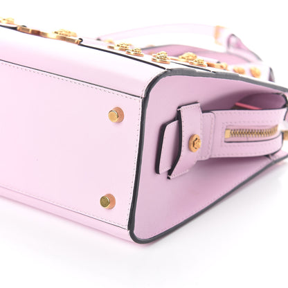 Versace Calfskin Medusa Stud Tribute Tote Pink 9 of 9