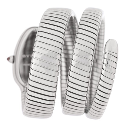 Bulgari Stainless Steel 35mm Serpenti Tubogas Double Spiral Quartz Watch 3 of 4