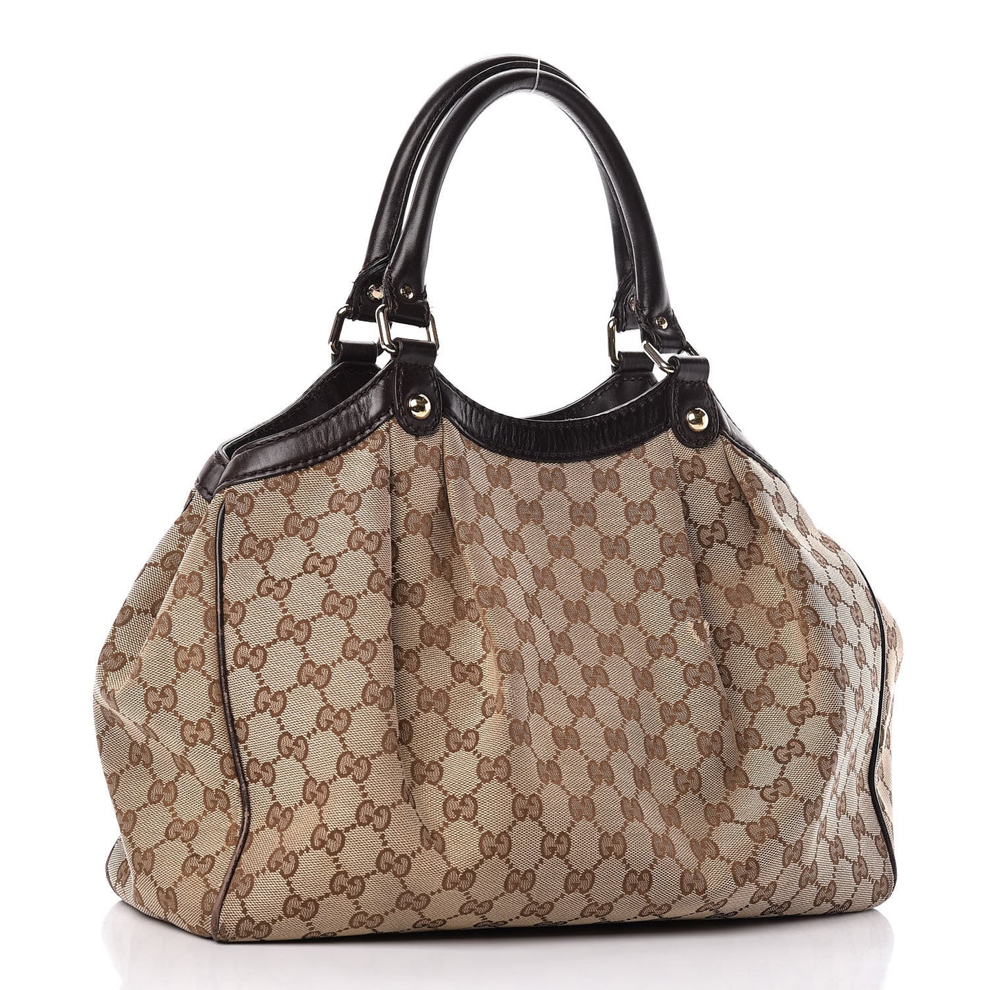 Monogram Medium Sukey Tote Dark Brown