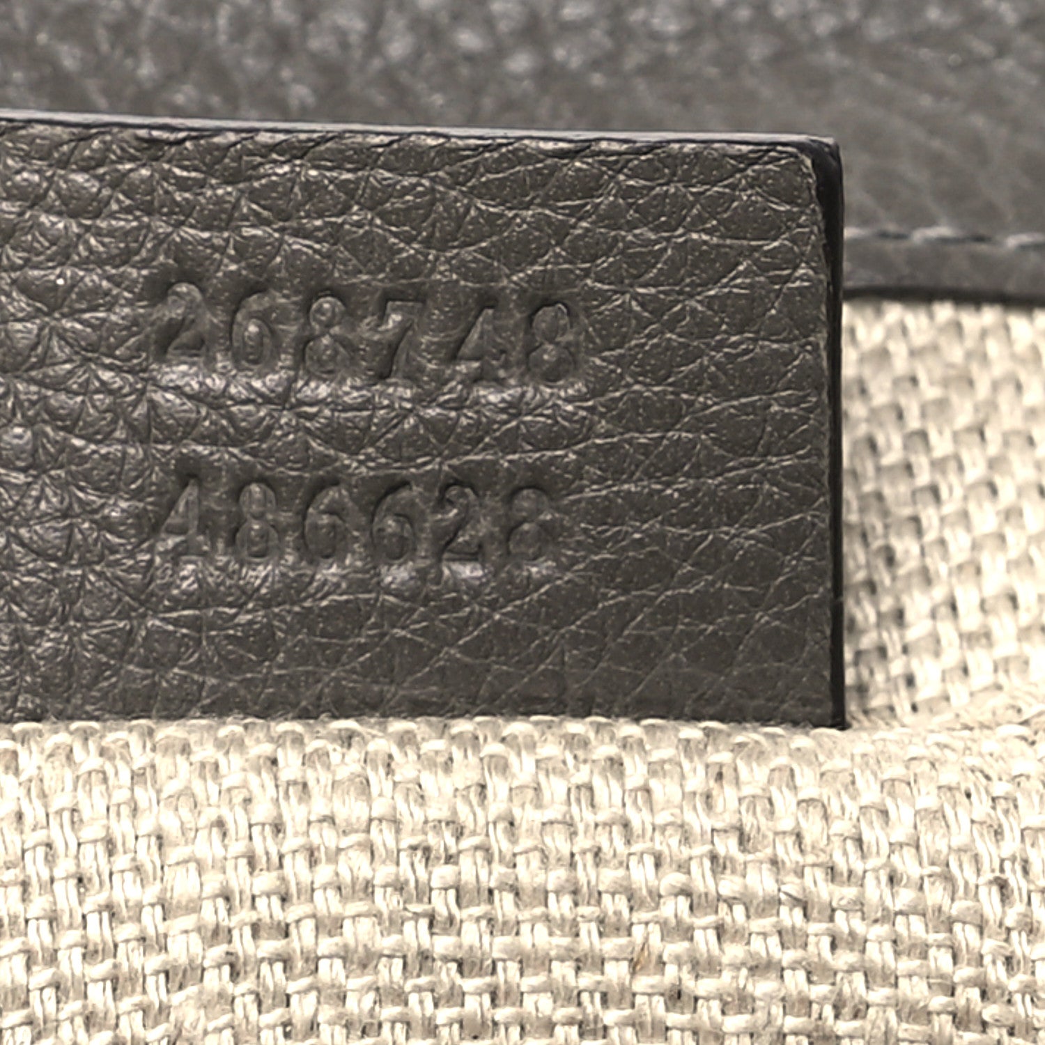 Gucci Snakeskin Calfskin Embossed Greenwich Clutch Grey 7 of 10