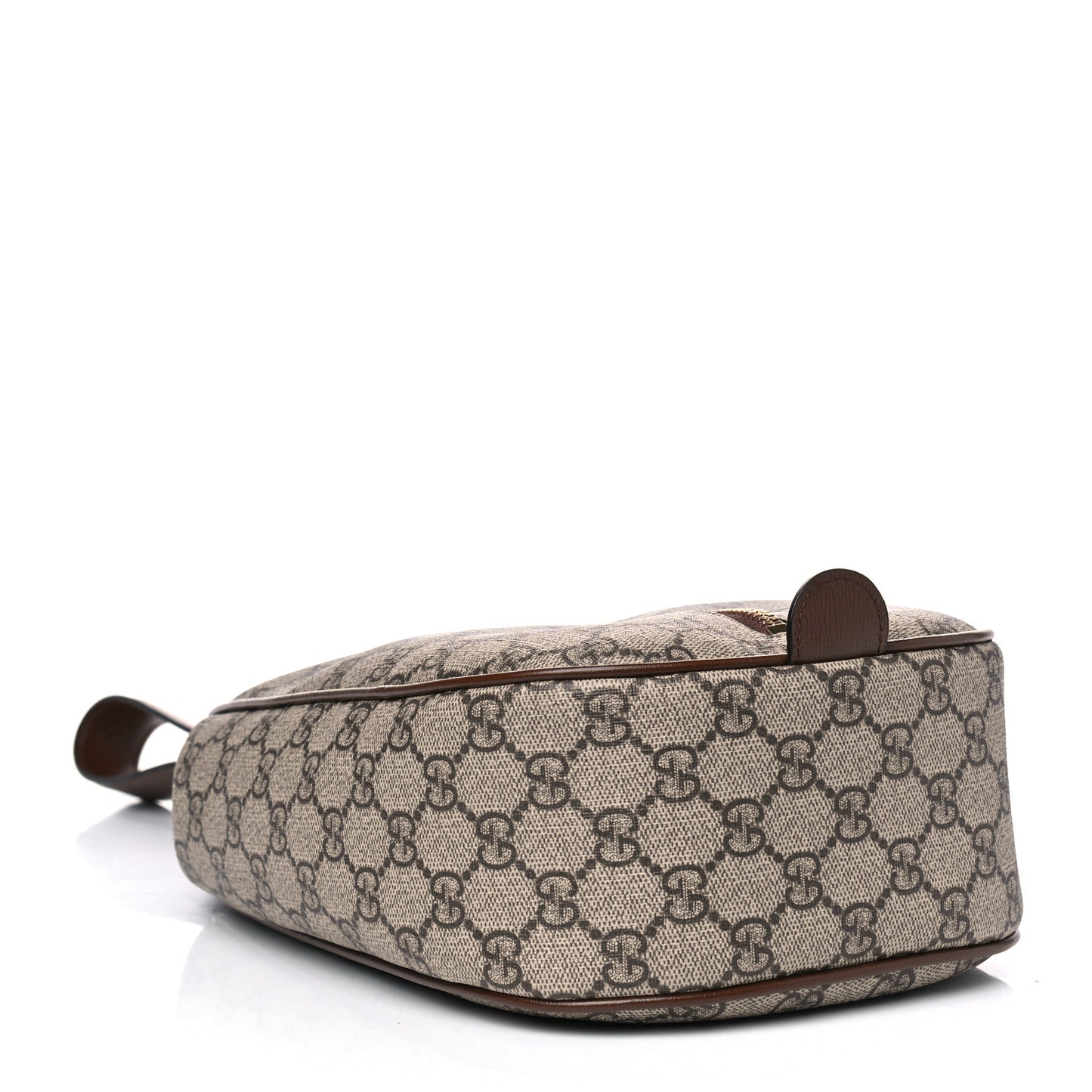 GG Supreme Monogram Wristlet Brown