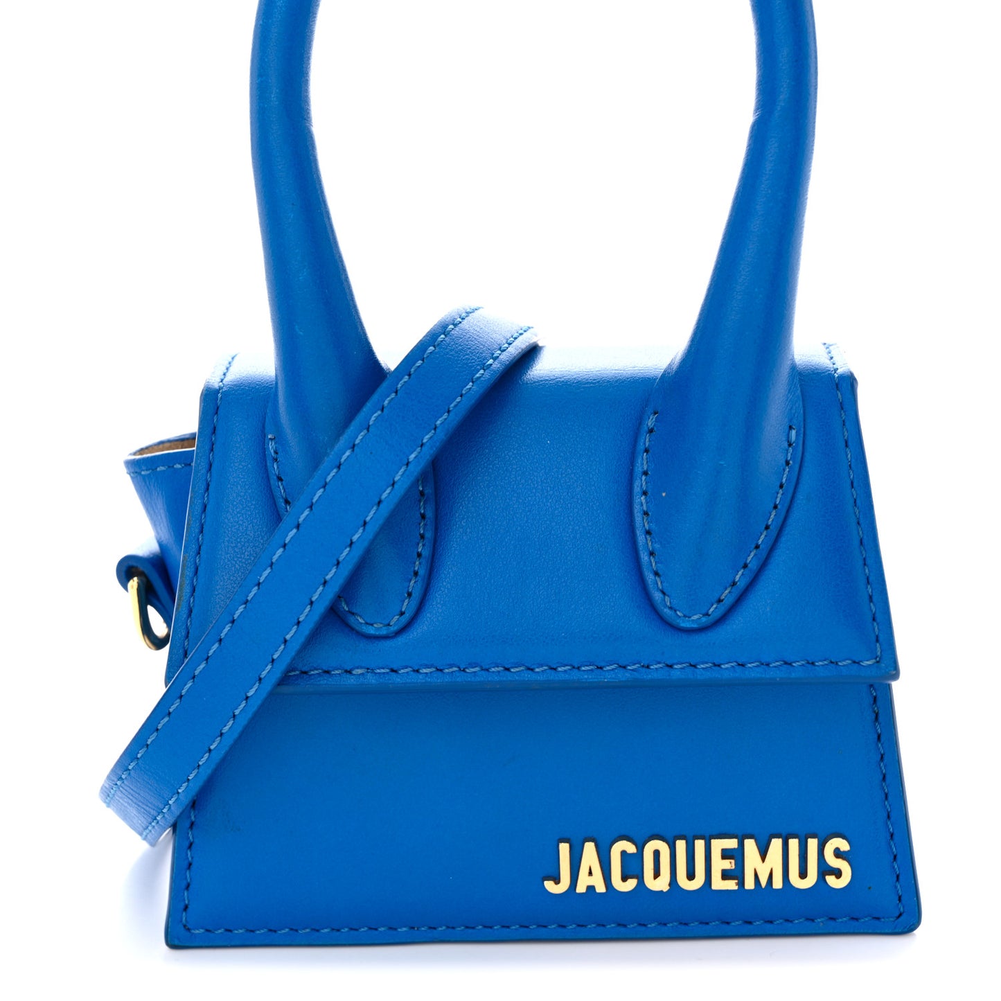 Smooth Calfskin Le Chiquito Moyen Blue