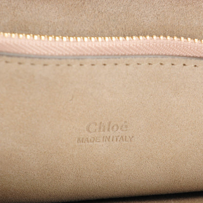 Chloe Calfskin Suede Medium Faye Shoulder Bag Motty Grey 6 of 7