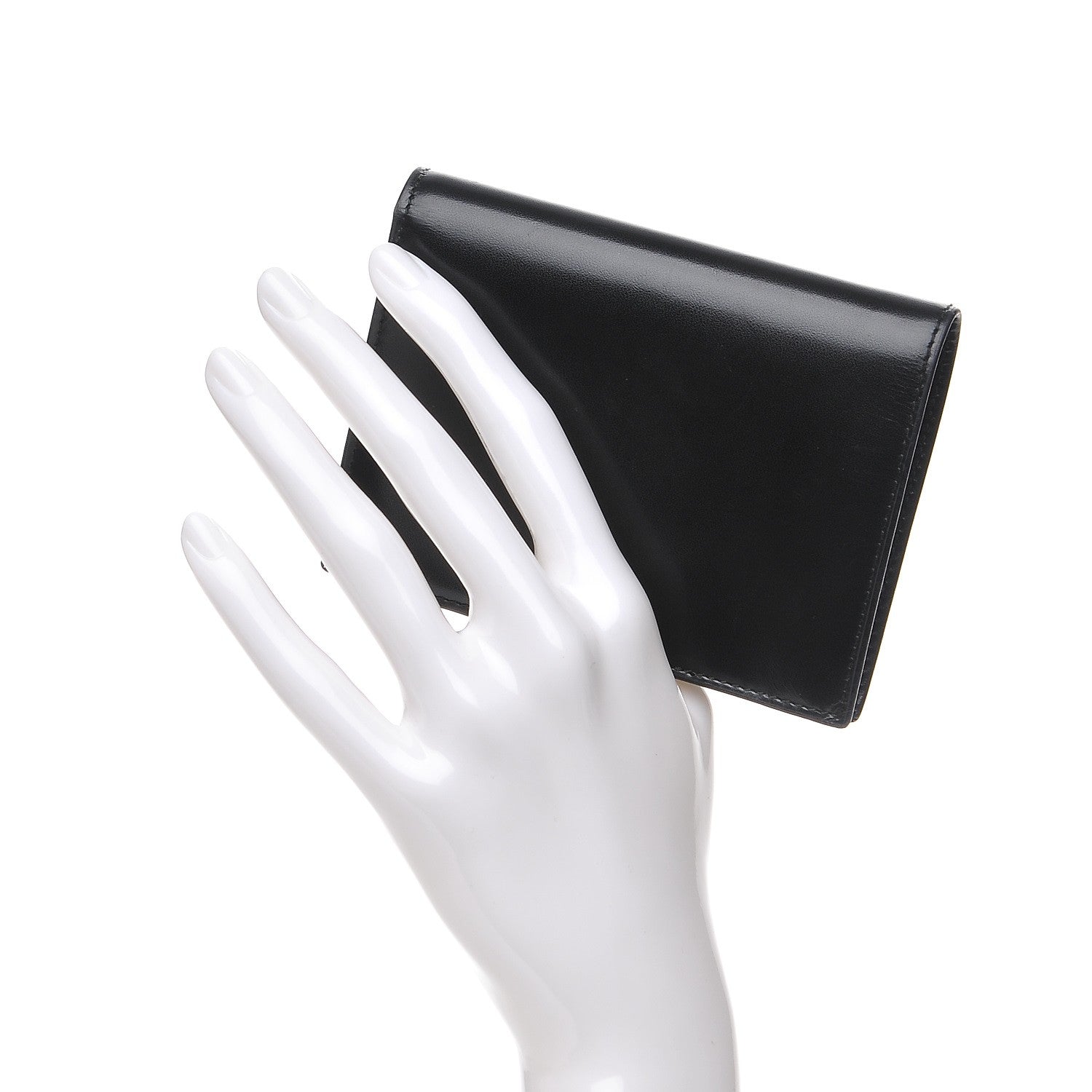 Prada Box Calfskin Bi-Fold Wallet Black 2 of 8