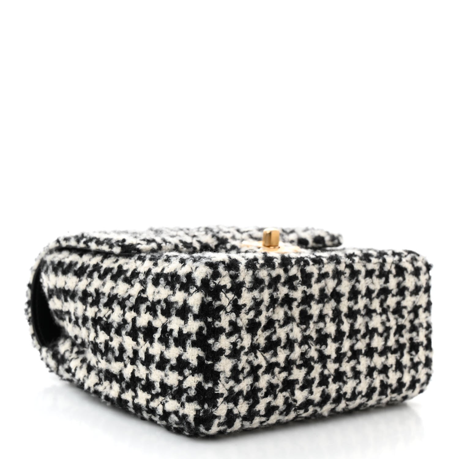 Chanel Tweed Houndstooth Quilted Mini Square Flap 4 of 11