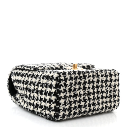 Chanel Tweed Houndstooth Quilted Mini Square Flap 4 of 11