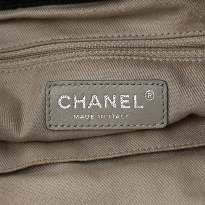 Chanel Iridescent Calfskin Quilted Small Sea Hit Tote Black 6 of 10