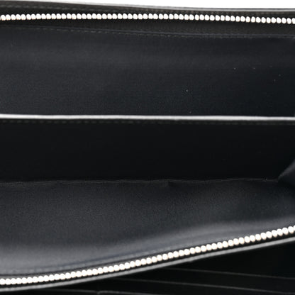 Christian Dior Patent Lambskin Cannage Lady Dior Rendezvous Wallet On Chain Black 6 of 12