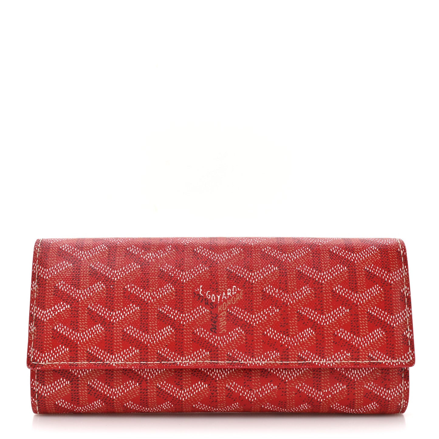 Goyardine Varenne Long Wallet Red
