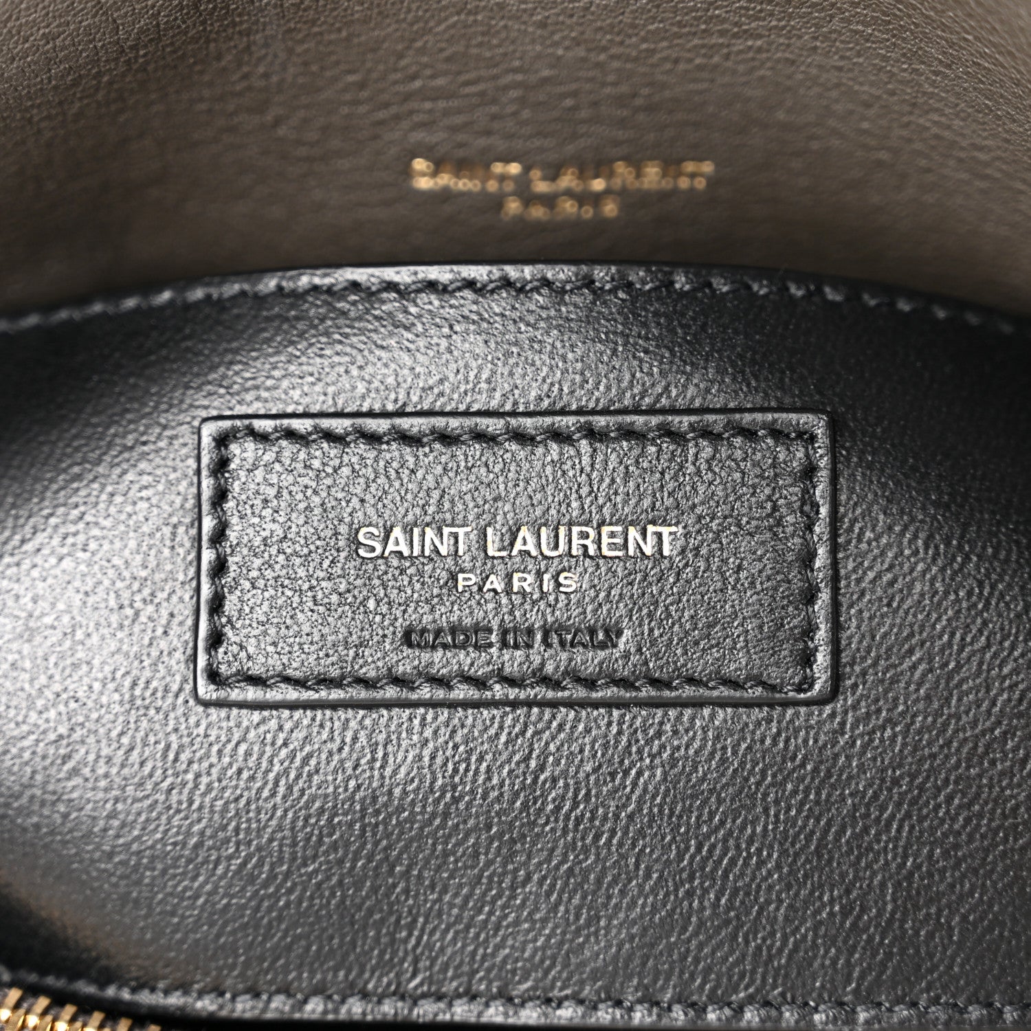 Saint Laurent Sheepskin Matelasse Chevron Monogram Medium College Bag Asphalt 5 of 9