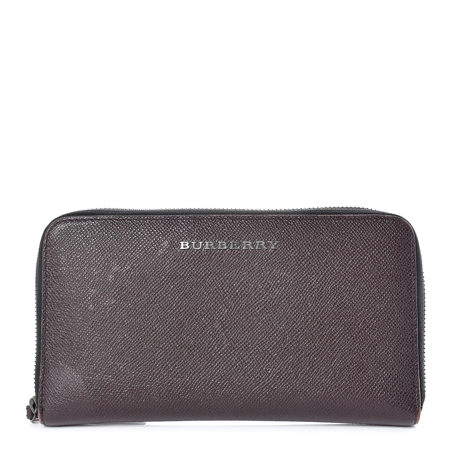 Burberry London Calfskin Elmore Zip Around Wallet Wine 1 of 12
