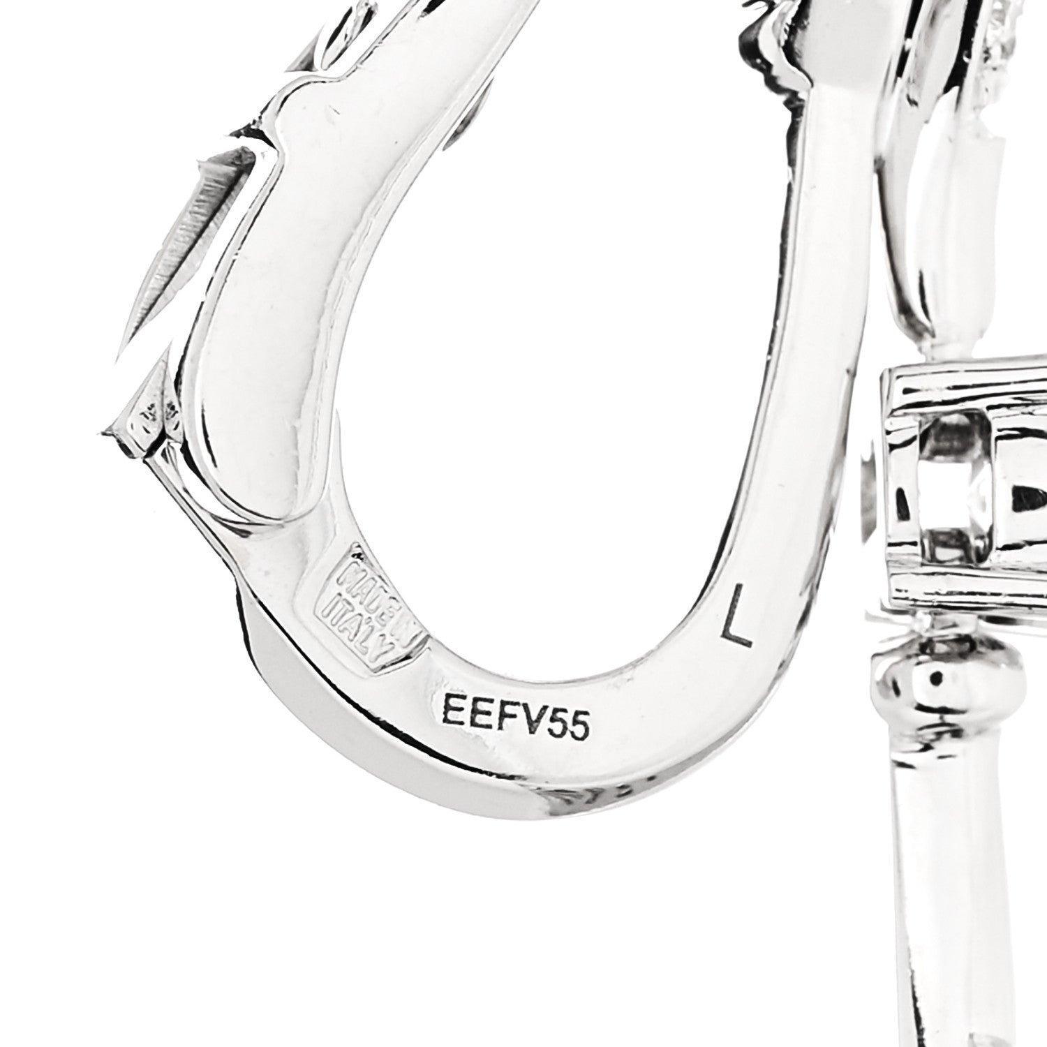 Bulgari 18K White Gold Diamond Divas' Dream Drop Earrings 6 of 6