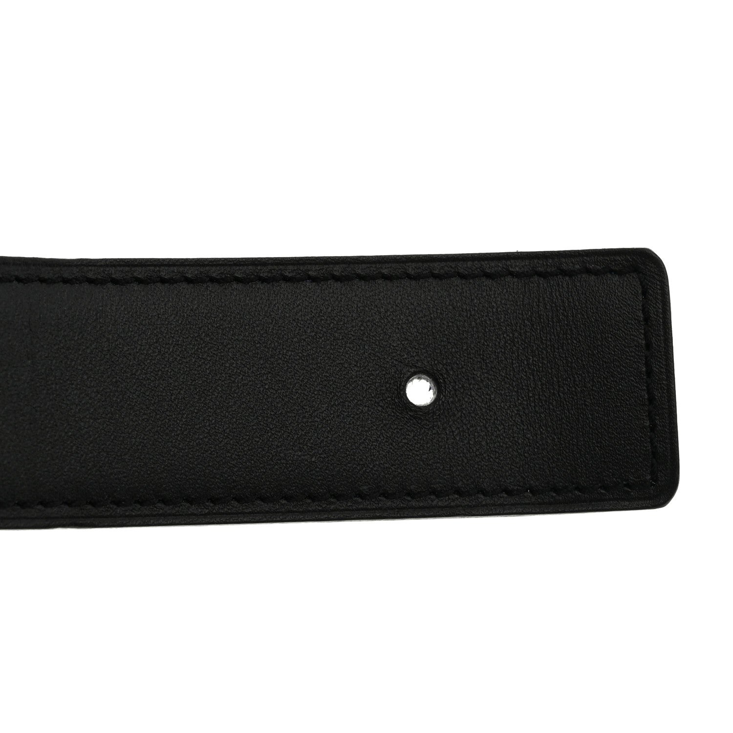 Hermes Togo Swift 32mm H Belt 80 32 Bleu Zanzibar Black 7 of 8