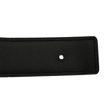 Hermes Togo Swift 32mm H Belt 80 32 Bleu Zanzibar Black 7 of 8