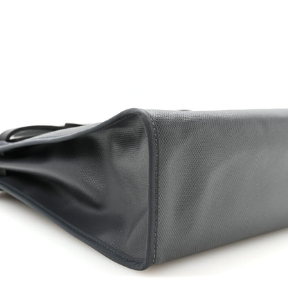 Hermes Toile H Berline Vache Hunter Herbag Zip PM 31 Ardoise Black Ecru 10 of 11