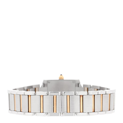 Cartier Stainless Steel 18K Yellow Gold 20mm Tank Francaise Quartz Watch 3 of 4