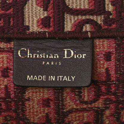 Christian Dior CHRISTIAN DIOR Oblique Large Book Tote Burgundy Multicolor 6 of 15