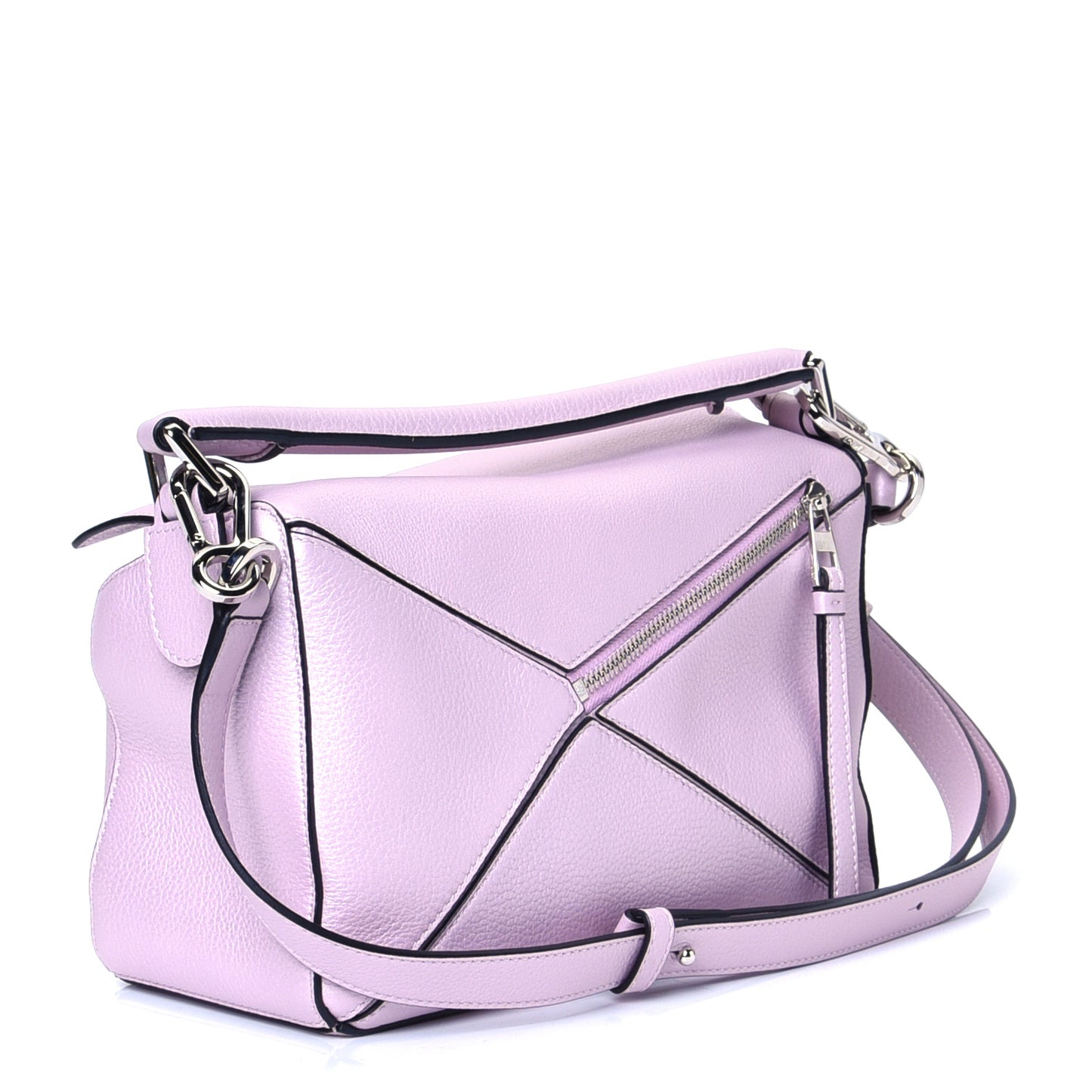 Calfskin Small Puzzle Bag Icy Pink