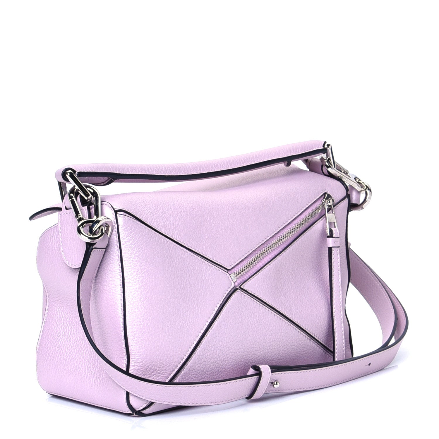 Loewe Calfskin Small Puzzle Bag Icy Pink 3 of 8