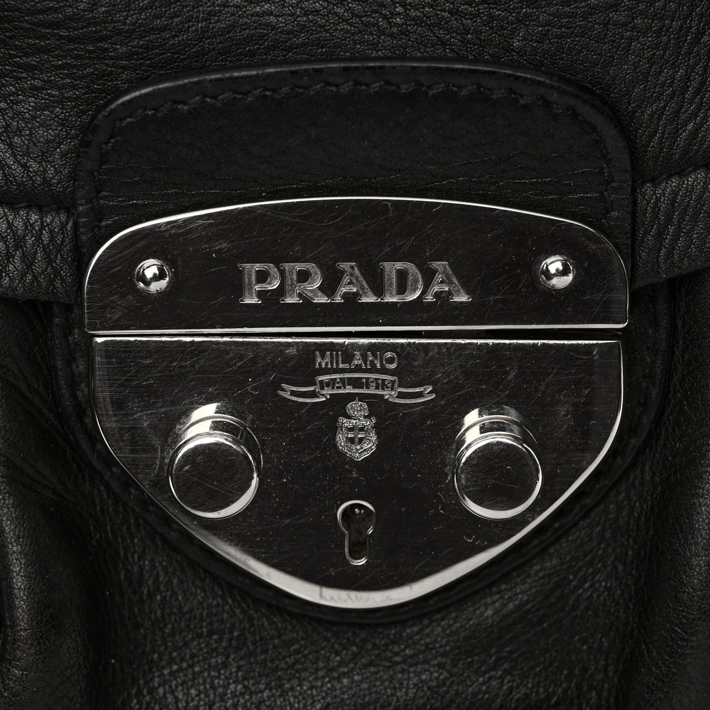 Cervo Antik Easy A Foldover Pushlock Flap Satchel Black