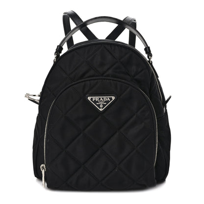 Prada Nylon Tessuto Impuntu Quilted Backpack Black 1 of 10