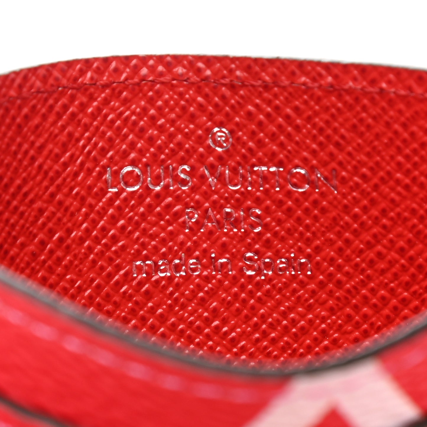 Monogram Escale Card Holder Rouge
