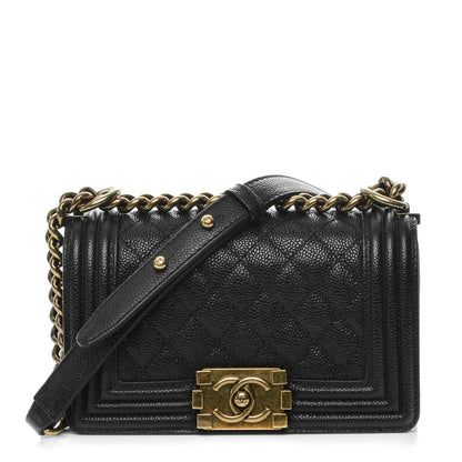 Chanel Caviar Quilted Small Boy Flap Black 1 of 8