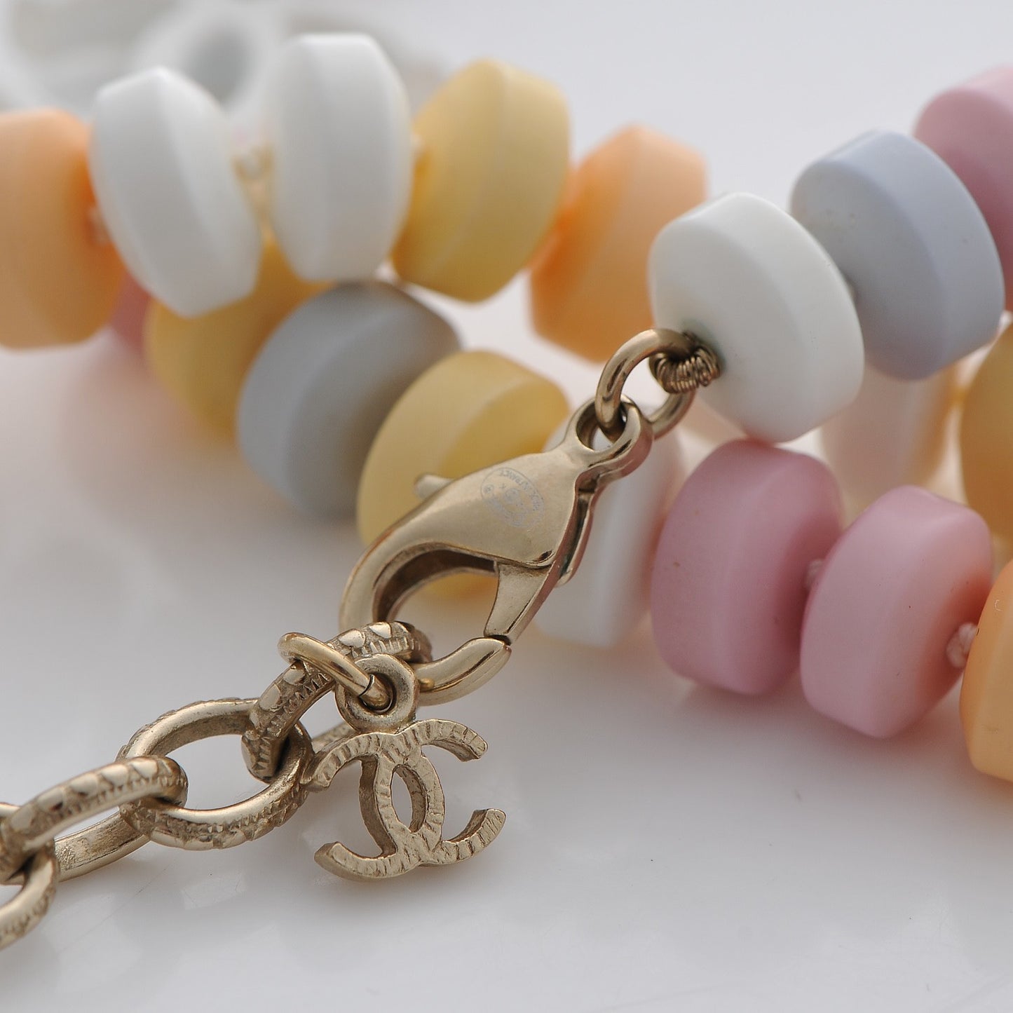 Candy CC Double Strand Necklace Multicolor