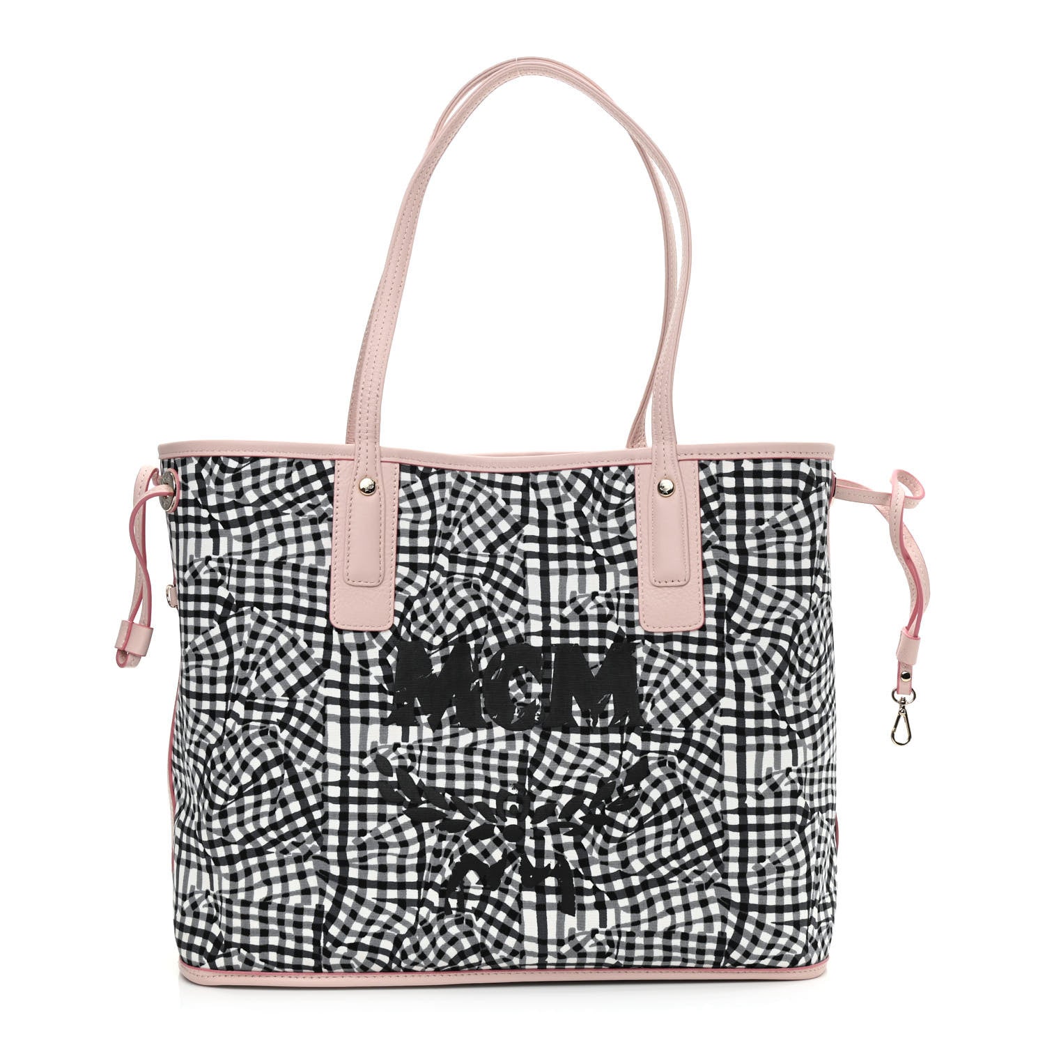 MCM Visetos Medium Liz Reversible Shopper Tote Powder Pink 3 of 13