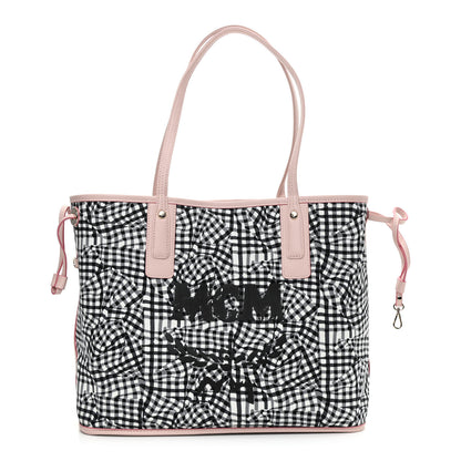 MCM Visetos Medium Liz Reversible Shopper Tote Powder Pink 3 of 13