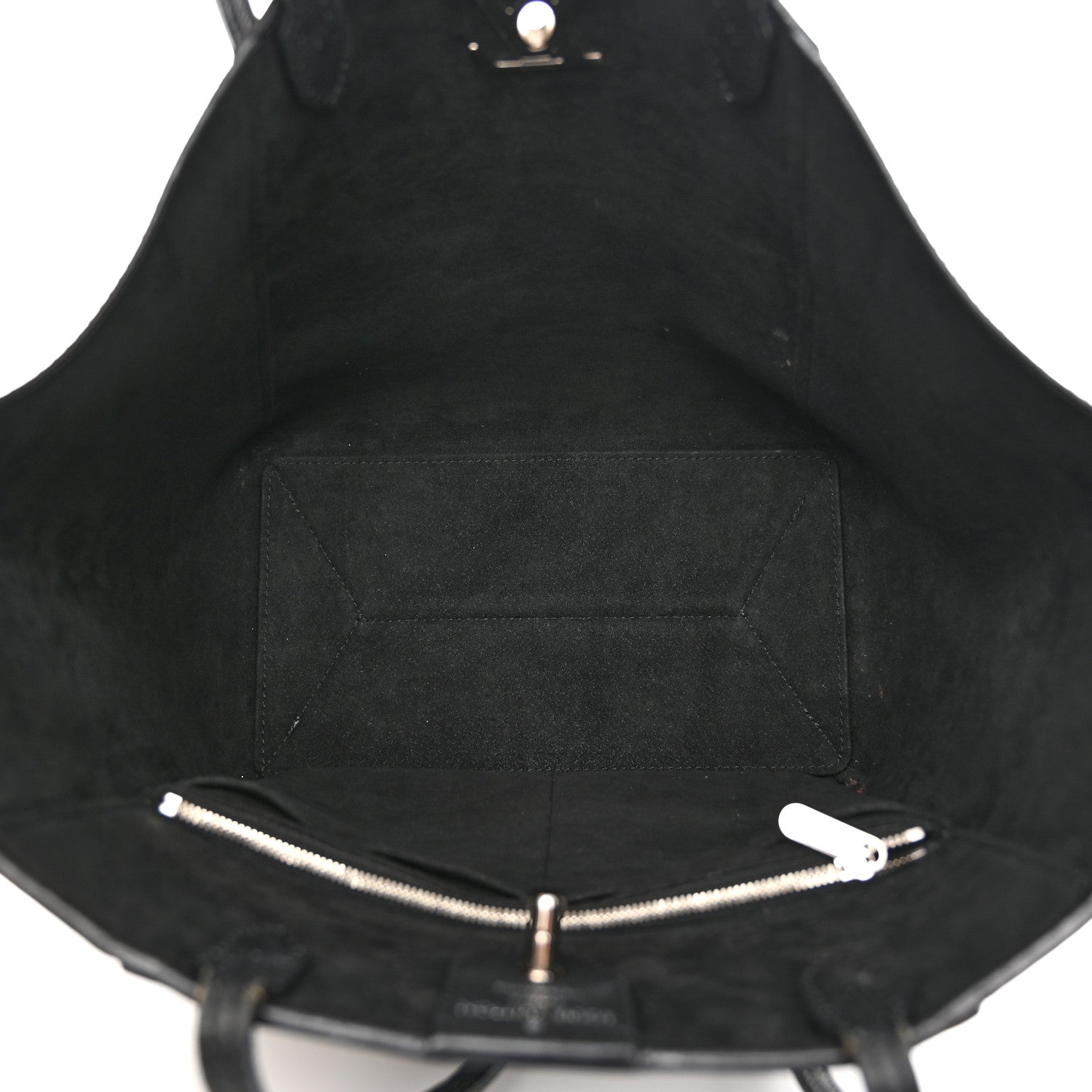 Louis Vuitton Calfskin Lockme Cabas Black 5 of 15