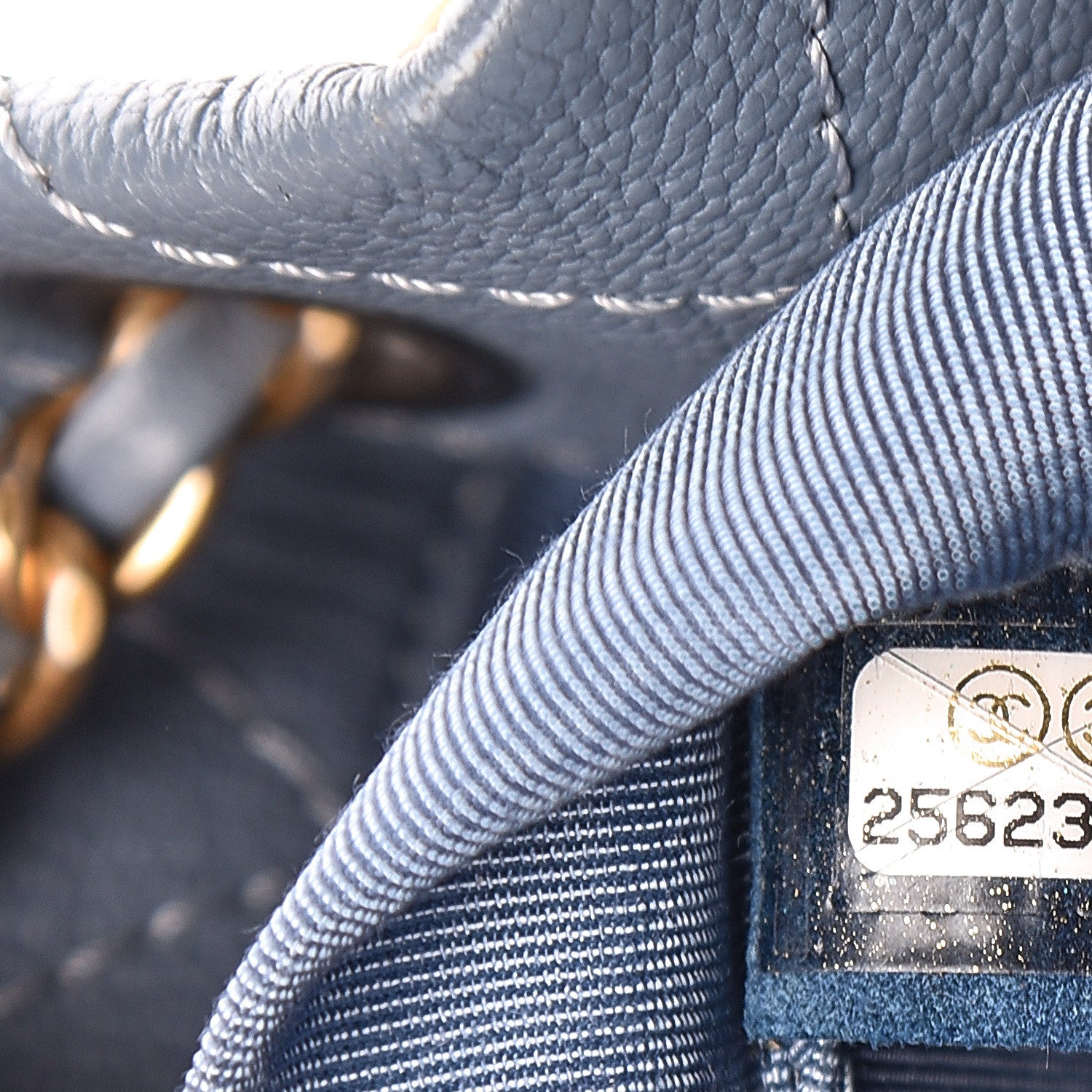 Chanel Patent Goatskin Quilted Small Gabrielle Backpack Blue 7 of 12