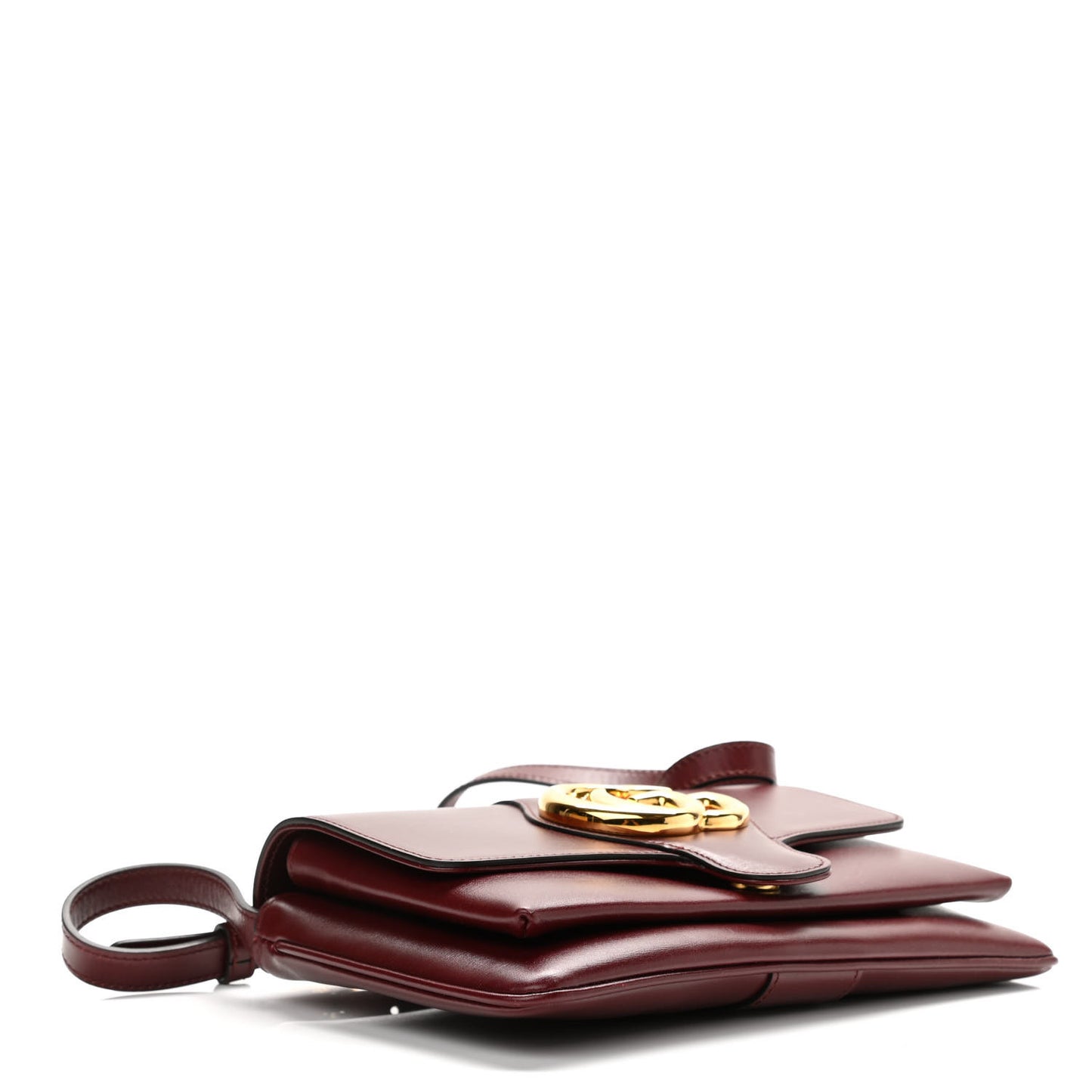 Vitello Palmellato Lux Small Arli Flap Shoulder Bag Vintage Bordeaux