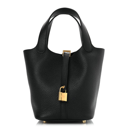 Hermes Taurillon Clemence Picotin Lock 18 PM Black 1 of 11