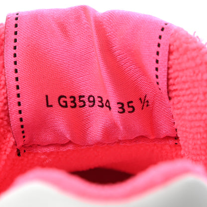 Chanel Calfskin Womens Logo Sneakers 35.5 Fuchsia White 9 of 9