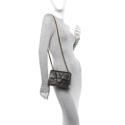 Chanel Lambskin Quilted Mini Square Flap Bag Black 2 of 11