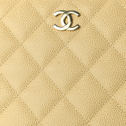 Chanel Caviar Quilted Top Handle Bag Beige 11 of 13