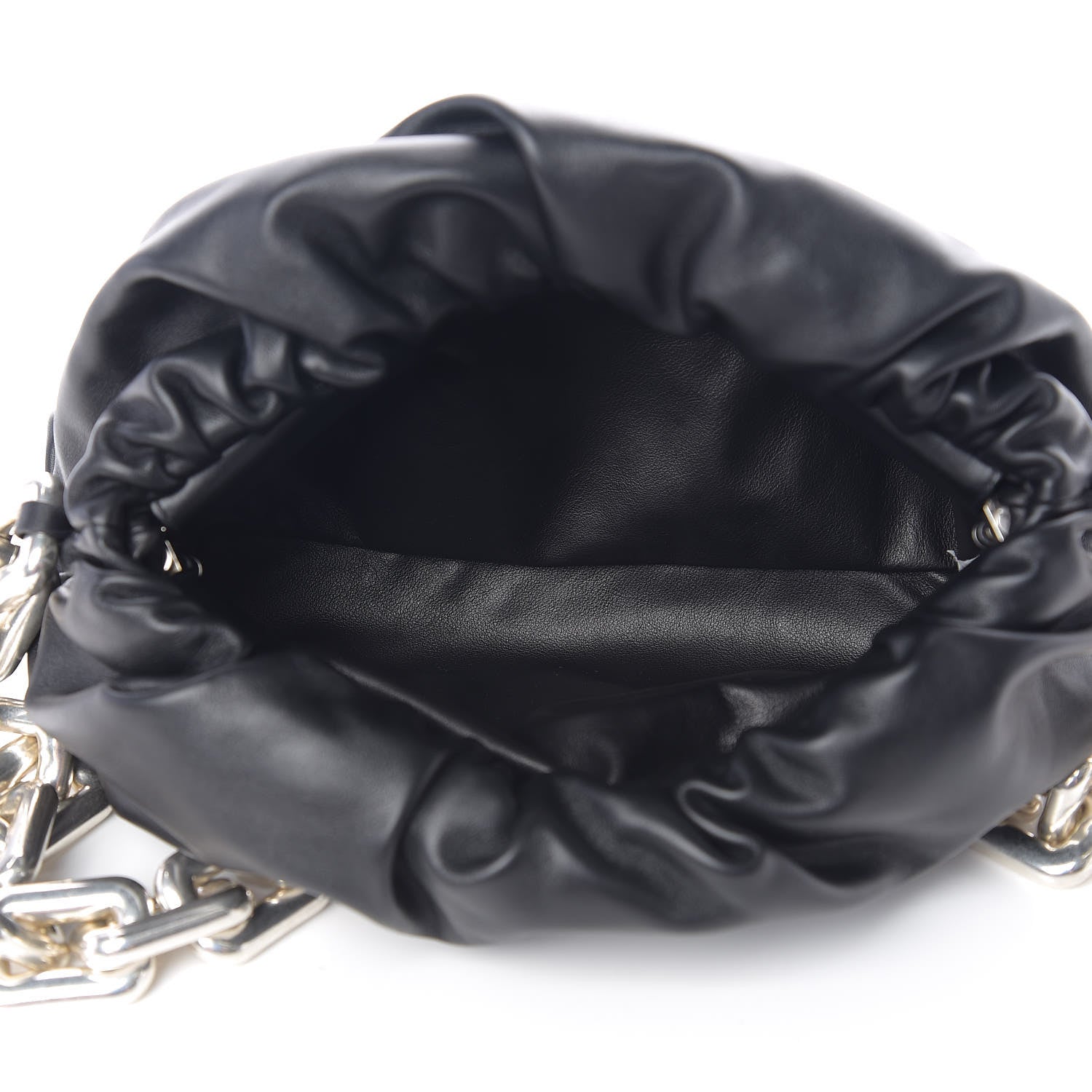 Bottega Veneta Calfskin The Pouch Chain Black 4 of 10