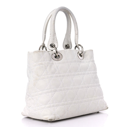 Christian Dior Lambskin Cannage Small Soft Lady Dior White 2 of 25