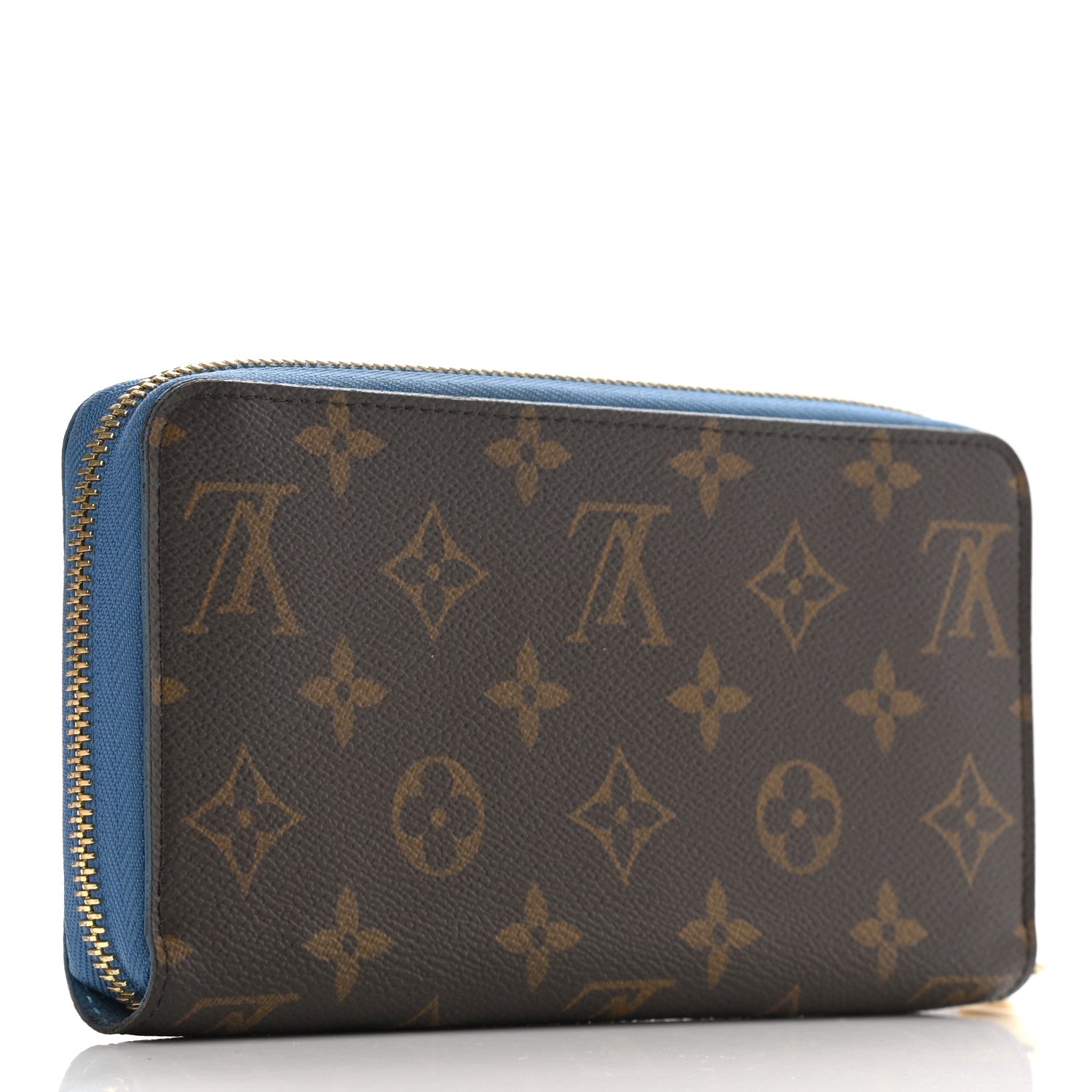 Louis Vuitton Monogram Zippy Wallet Blue Jean 3 of 8
