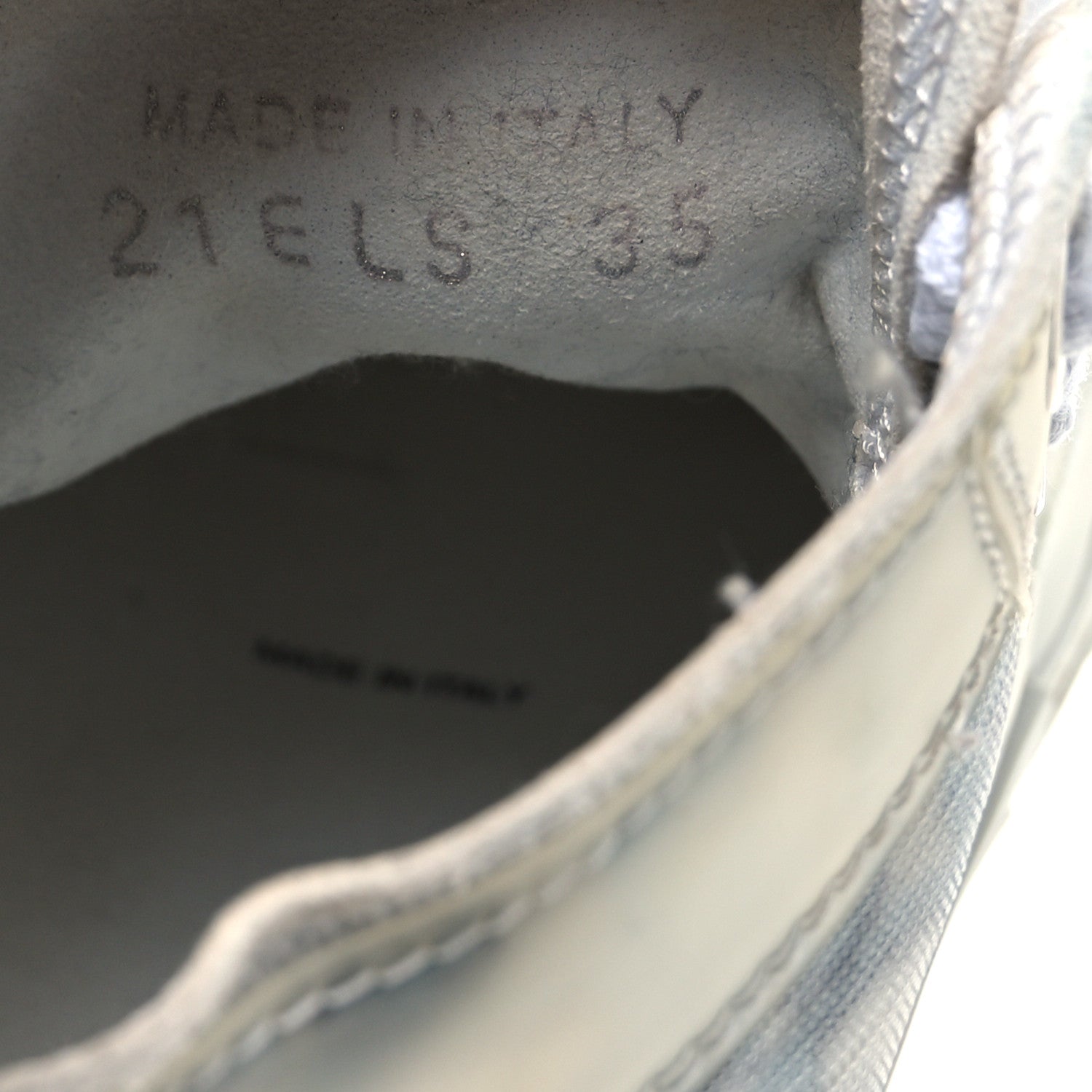 Christian Dior Technical Canvas Oblique Pixel Mens B23 High Top Sneakers 35 Beige Blue 11 of 16