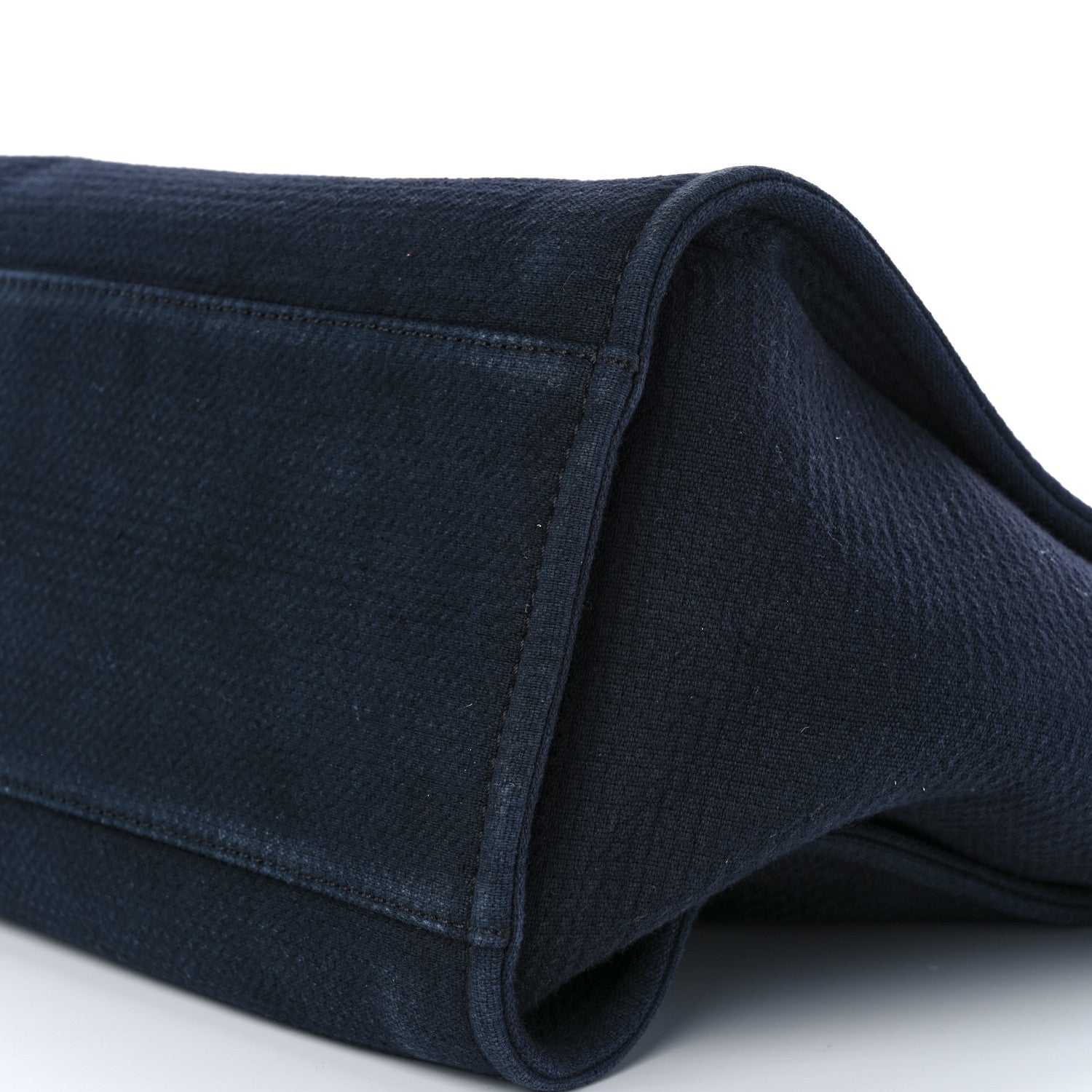 Chanel Mixed Fibers Calfskin Medium Deauville Tote Navy Blue 10 of 12