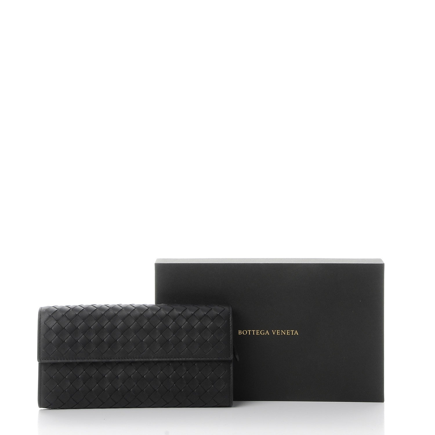 Bottega Veneta Nappa Intrecciato Continental Flap Wallet Nero Black 9 of 9