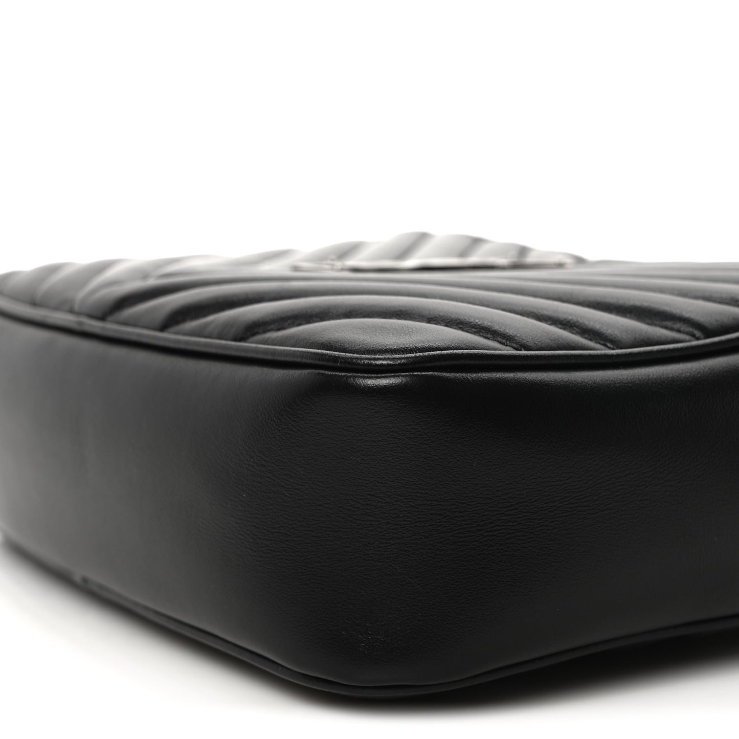 Calfskin Matelasse Monogram Lou Camera Bag Black