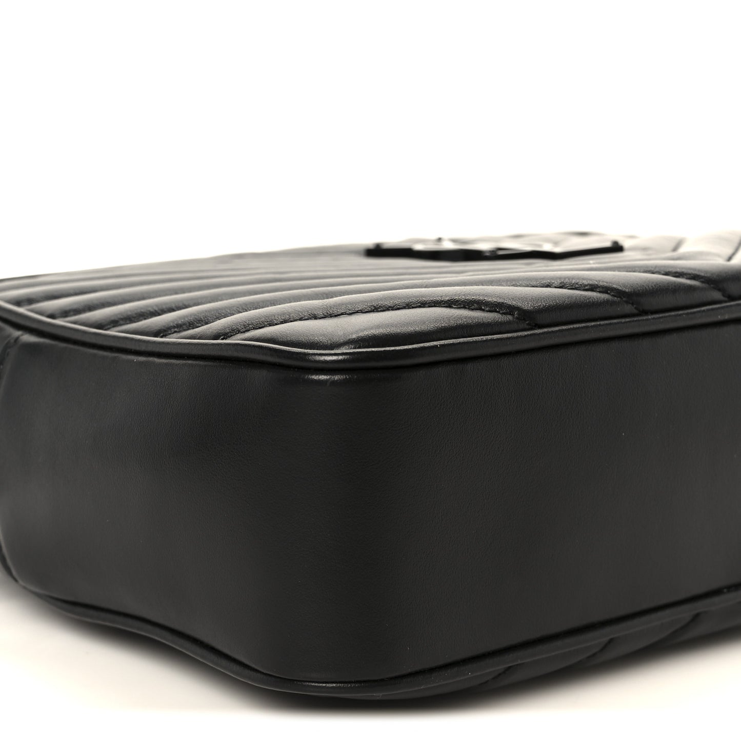 Calfskin Matelasse Monogram Monochrome Lou Camera Bag Black