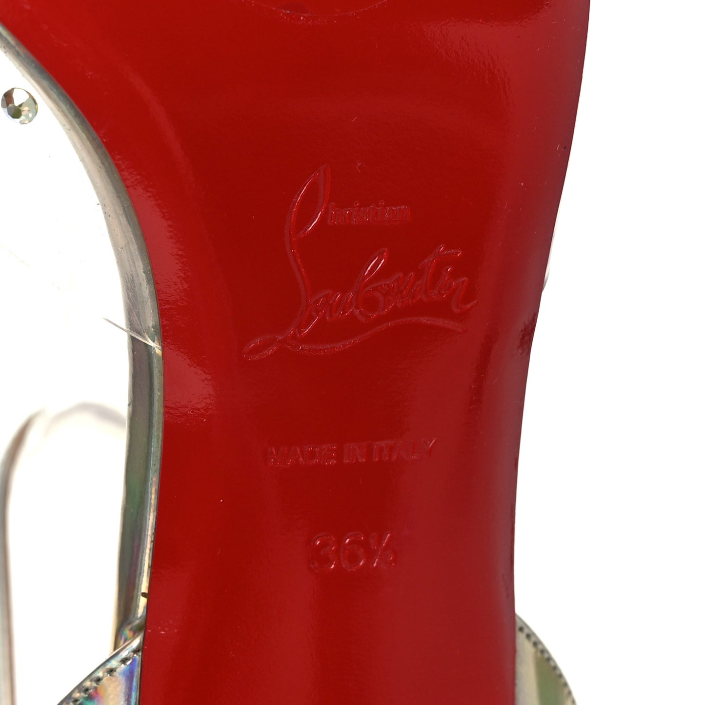 PVC Calf Alicoco Spikaqueen 55 Pumps 36.5 Version Platine