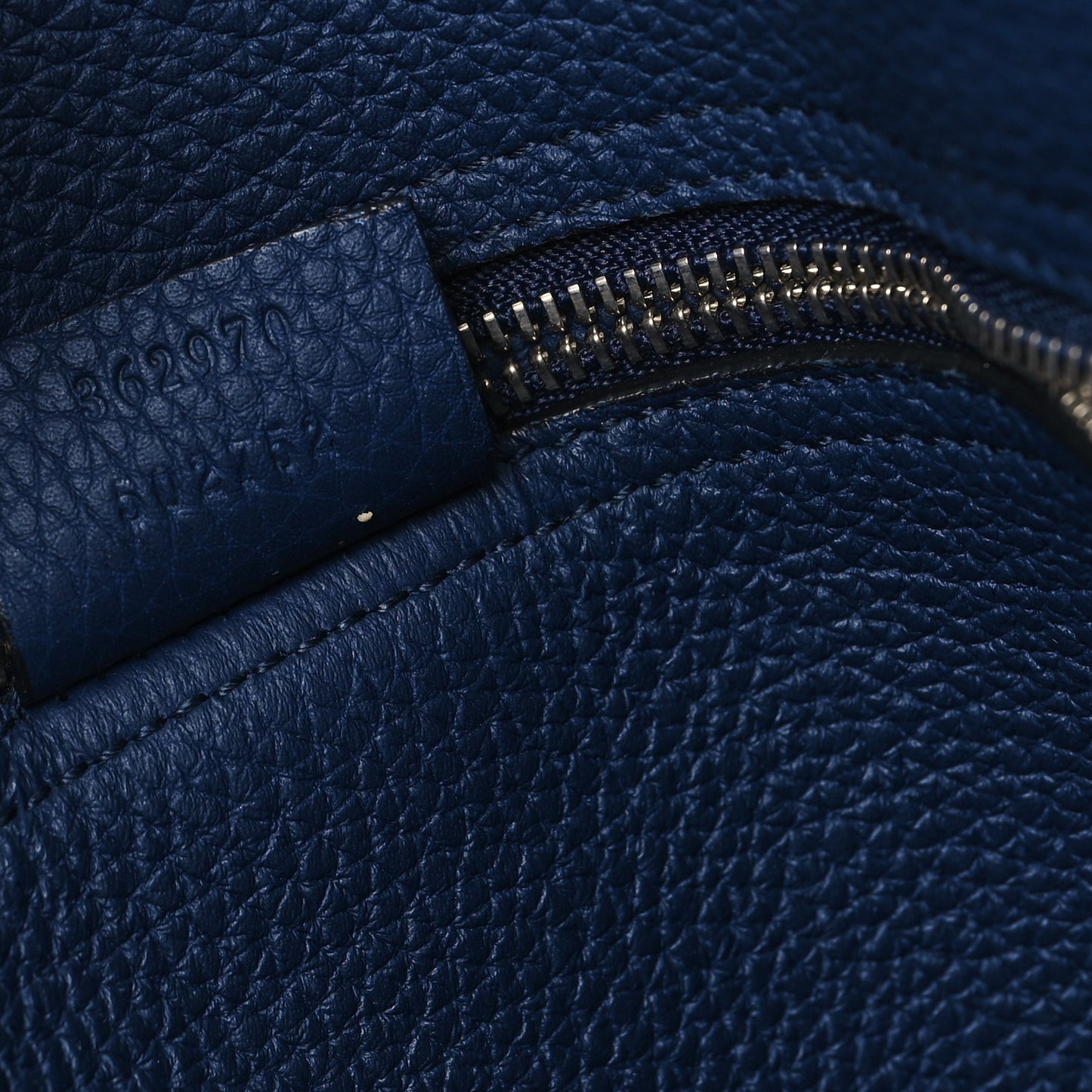 Soft Calfskin Medium Jackie Top Handle Bag Classic Blue Marine